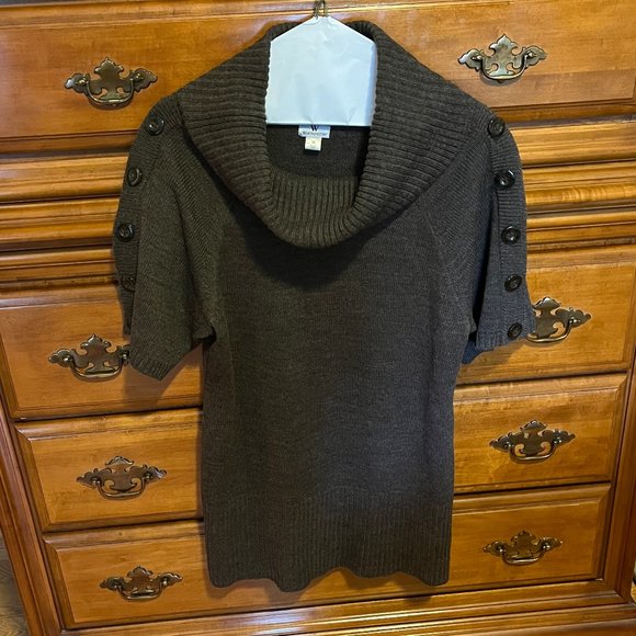 Worthington Cowl Neck Brown Sweater - Picture 1 of 7